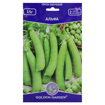 Golden Garden Alpha Peas Seeds 15g - buy, prices for MegaMarket - photo 1