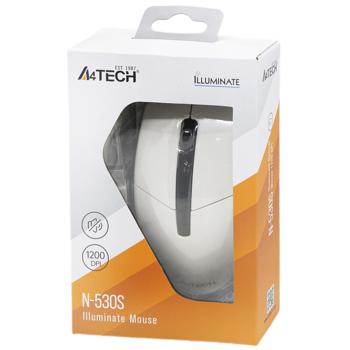 A4Tech N-530S White Mouse - buy, prices for Auchan - photo 1