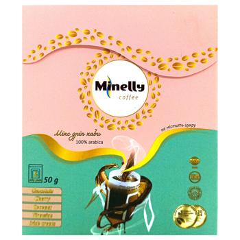 Minelly Chocolate, Cherry, Coconut, Tiramisu, Irish Cream Flavored Drip Coffee 12g*5pcs - buy, prices for Chudo Market - photo 2