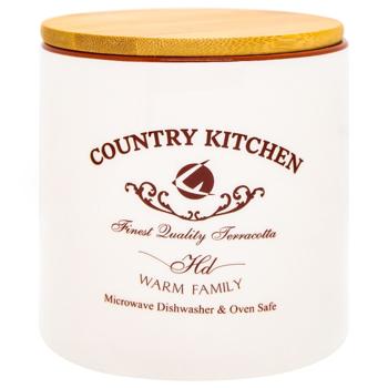 Банка Lefard Country Kitchen для сыпучих продуктов 620мл - купить, цены на МегаМаркет - фото 1