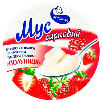 Agromol Curd Strawberry Mousse 7% 150g - buy, prices for - photo 2