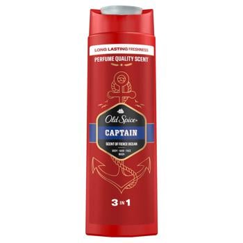 Гель для душу + шампунь Old Spice Captain 3в1 400мл - купити, ціни на КОСМОС - фото 3