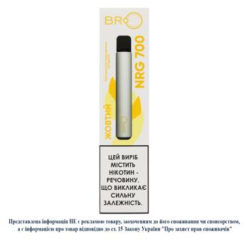 Одноразовая электронная сигарета Bro Energy 700 2мл жетлый