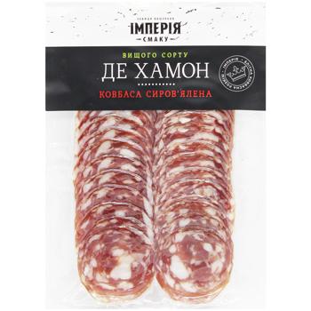 Колбаса Імперія Смаку Де Хамон сыровяленая высший сорт 75г - купить, цены на Auchan - фото 1