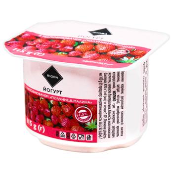 Йогурт Rioba полуниця-малина 1,5% 115г