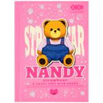 ZiBi Bear Toy A6 Checkered Notebook 64 Sheets