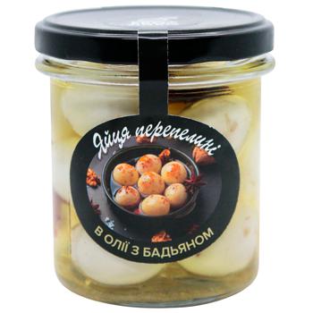 Ekodyvo Quail Eggs Marinated in Oil with Star Anise 350g - buy, prices for WINETIME - photo 1