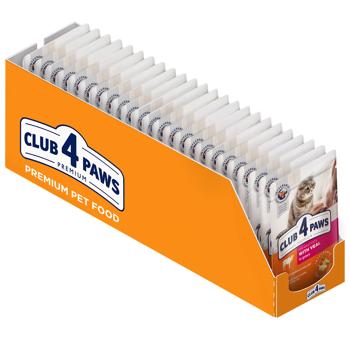 Корм вологий Club 4 Paws Premium з телятиною для дорослих котів 100г - купити, ціни на Cупермаркет "Харків" - фото 7