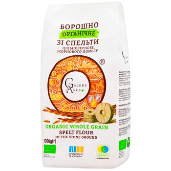 Борошно Galeks-Agro зі спельти цільнозернове органічне 1кг - купити, ціни на WINETIME - фото 1