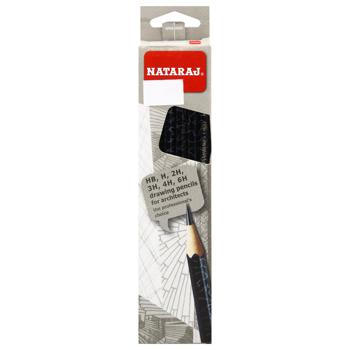 Nataraj Drawing Black-Graphite Pencils HB H 2H 3H 4H 6H 6pc - buy, prices for ULTRAMARKET - photo 1