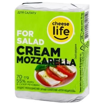 СИР ПЛ.МОЦАРЕЛ.55% 70Г CHEESE LIFE - купити, ціни на Auchan - фото 1