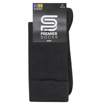 Носки Premier Socks Премиум мужские классические р.27 темно-серый