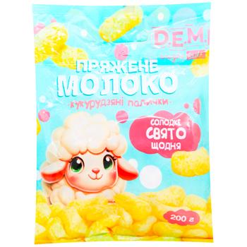 Палочки кукурузные D.E.M.I. со вкусом топленого молока 200г