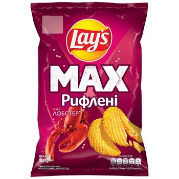 Чипсы Lay's рифленые со вкусом лобстера 95г - купить, цены на КОСМОС - фото 1