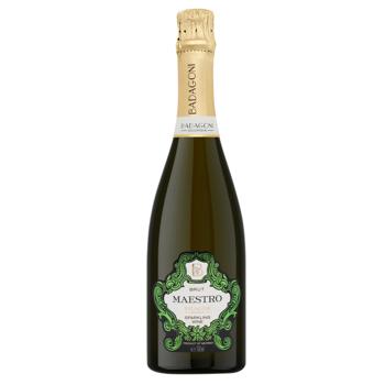 Вино игристое Badagoni Maestro белое брют 12,5% 0,75л - купить, цены на AlcoHub - фото 1