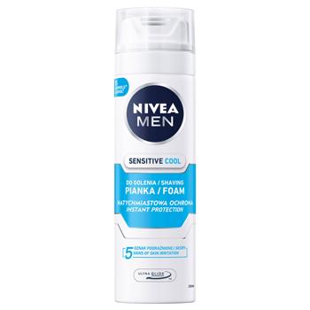 Пена для бритья Nivea Охлаждающая для чувствительной кожи 200мл