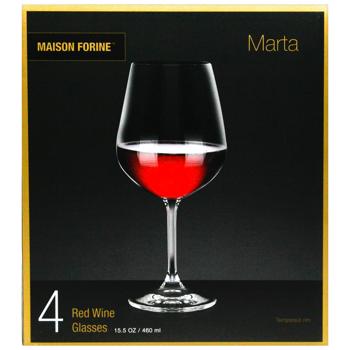 Glass Marta for wine 4pcs 460ml Czech republic - buy, prices for Auchan - photo 3