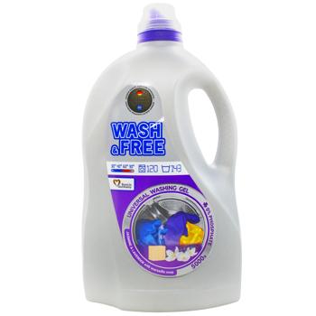 Wash&Free Universal Washing Gel Jasmine and Lavender with Marseille Soap 4.8l