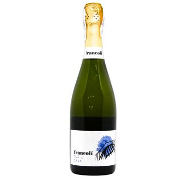 Вино игристое Francoli Imperial Cava брют белое 11,5% 0,75л