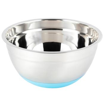 Kamille КМ4346 Steel Bowl with Silicone/Anti-slip Bottom 18*9cm - buy, prices for Supermarket "Kharkiv" - photo 1