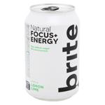 Brite Natural Lemon and Lime  Flavored Carbonated Energy Drink 0.33l