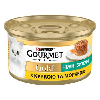 Gourmet Gold Tender Chunks Wet Food with Chicken and Carrots for Cats 85g - buy, prices for COSMOS - photo 1
