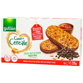 Печенье Gullon Cuor di Cereale овсяное с ореховым кремом 220г - купить, цены на Эпицентр FOOD - фото 1