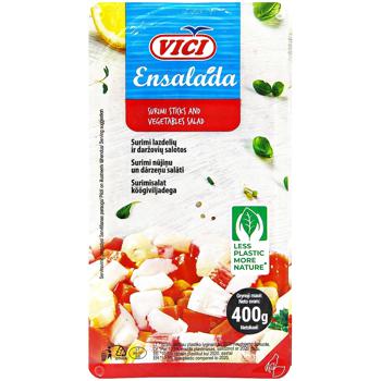 Vici Ensalada Surimi Pieces with Vegetables 400g - buy, prices for Auchan - photo 2