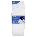 Novus Set of Long Men's Socks s.25-27 White 5 Pairs