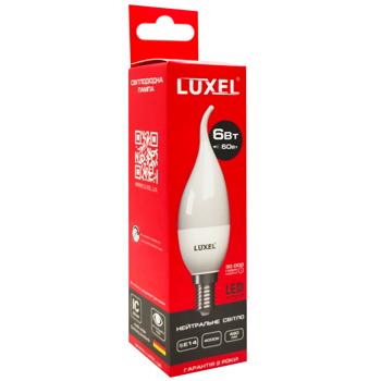 Лампа Luxel LED свеча нейтральный свет 6Вт C37 E27 4000К 047-NЕ - купить, цены на Cупермаркет "Харьков" - фото 3