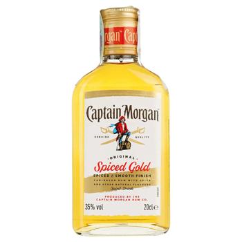 Captain Morgan Spiced Gold Rum Drink 35% 200ml - buy, prices for COSMOS - photo 1