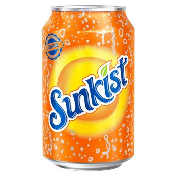 Напій газований Sunkist Апельсин 0,33л - купити, ціни на КОСМОС - фото 1