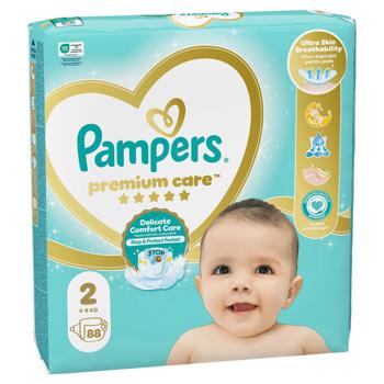 Підгузки Pampers Premium Care Mini 2 4-8кг 88шт - купити, ціни на NOVUS - фото 3