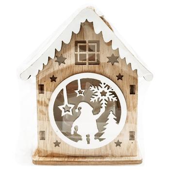Wooden Pendant House with Light 7*4.5*9cm - buy, prices for - photo 3