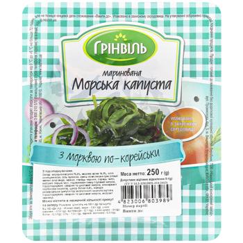 Морська капуста Грінвіль з морквою по-корейськи 250г - купити, ціни на - фото 2