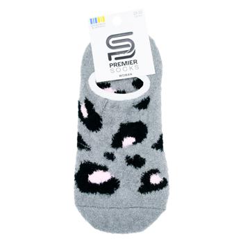 Підслідники Premier Socks жіночі з кільцем з пухнастої пряжі р.23-25 сірий - купити, ціни на ЕКО Маркет - фото 1