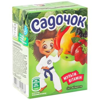 Сік Садочок Мультивітамін з м'якоттю 200мл - купити, ціни на Чудо Маркет - фото 3