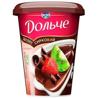 Dolce Strawberry-Kiwi with Chocolate Dessert 3.4% 350g - buy, prices for - photo 1