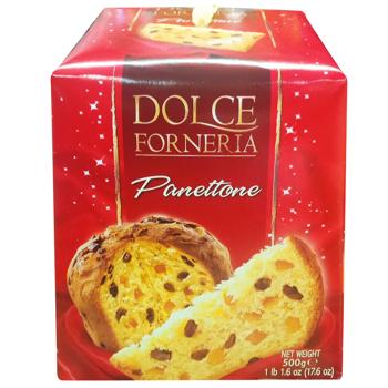 Кекс Il Vecchio Forno Панетоне з родзинками та цукатами 500г - купити, ціни на КОСМОС - фото 1