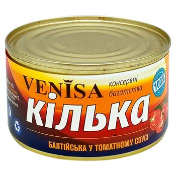 Venisa Baltic Sprat in Tomato Sauce 240g - buy, prices for Chudo Market - photo 1