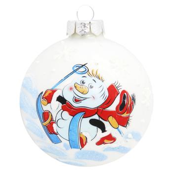 Multi-Colored Glass Christmas Tree Ball 85mm - buy, prices for ULTRAMARKET - photo 6