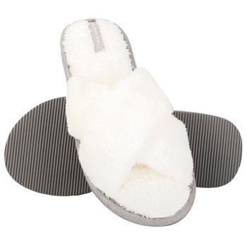 Капці жіночі Twins 14160 HS-VL махрові молочні р.36/37 - купити, ціни на Восторг - фото 5