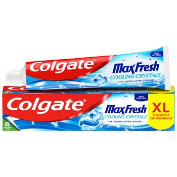 Зубная паста Colgate Max Fresh Cooling Crystals Cool Mint 125мл - купить, цены на Auchan - фото 2