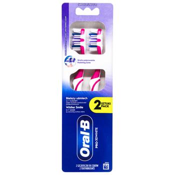 Зубная щетка Oral-B Pro-3DWhite средняя 2шт - купить, цены на NOVUS - фото 5