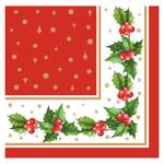 Silken Christmas Ornament 3-Ply Table Napkins 33x33cm 18pcs