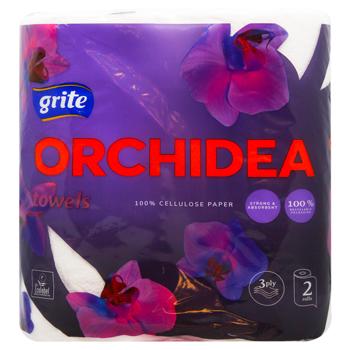 Grite Orchidea Gold 3-ply Paper towels 90 Tears 2pcs - buy, prices for ULTRAMARKET - photo 2