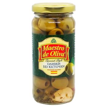 Maestro de Oliva Pitted Olives 230g - buy, prices for Chudo Market - photo 1