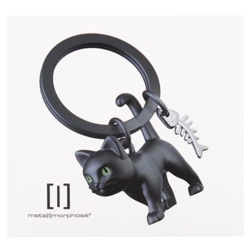 Брелок Metalmorphose Black Cat Theme with Fish Bone Charm - купить, цены на WINETIME - фото 2