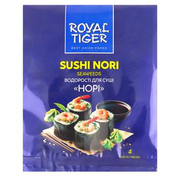 Water-plant nori Royal tiger for sushi 4pcs - buy, prices for Ideal - photo 1