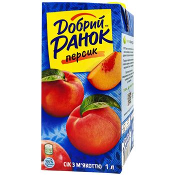 Сік Добрий Ранок персик 1л - купити, ціни на NOVUS - фото 1